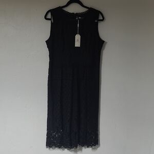 Lace Overlay Dress